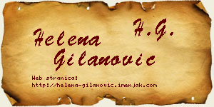 Helena Gilanović vizit kartica